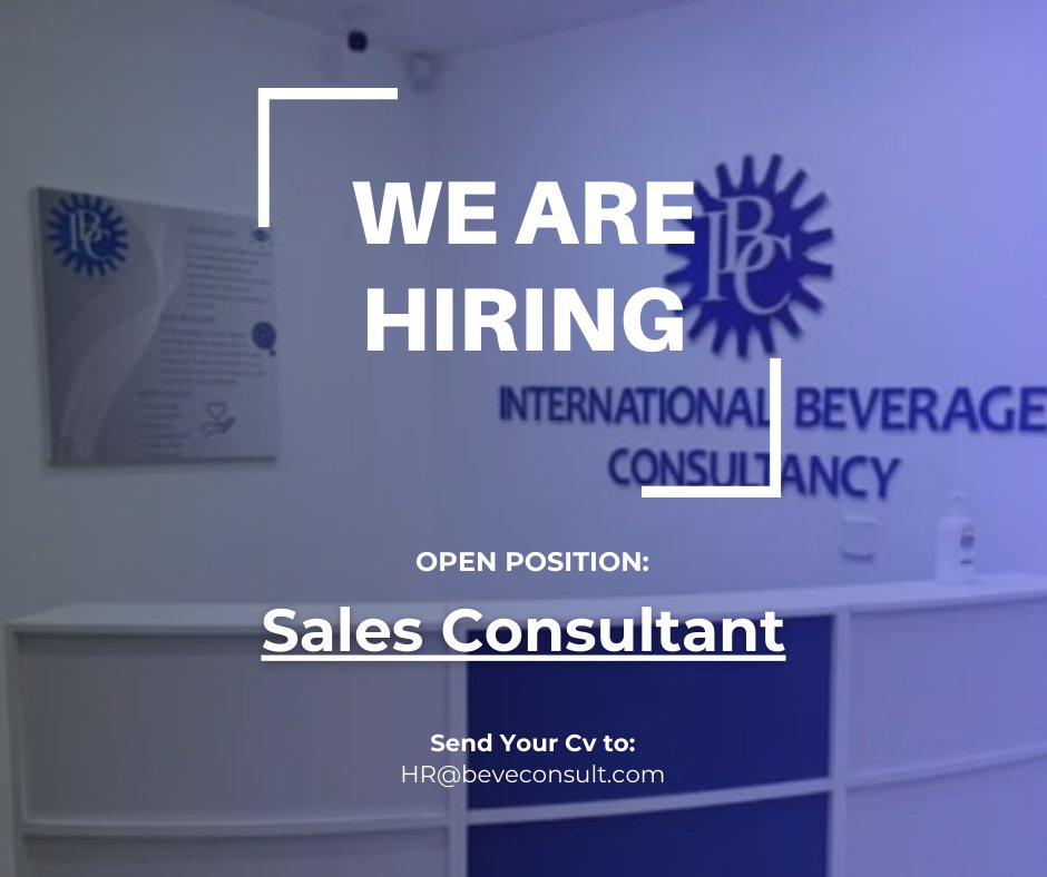 IntBevCon's tweet photo. We’re Still Hiring! Sales Consultant position (Location: Abuja, Nigeria) is still open.
Key responsibilities :
* Identify, develop and manage B2B sales opportunities .
full post: https://t.co/UaQYvJYy9P https://t.co/3IkkcGpXRw