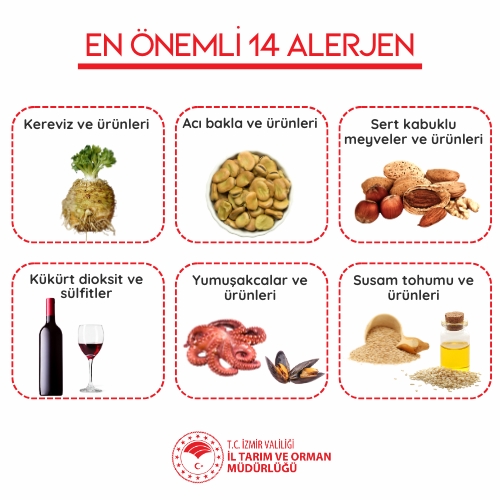 #dikkat 
En önemli 14 #alerjen!