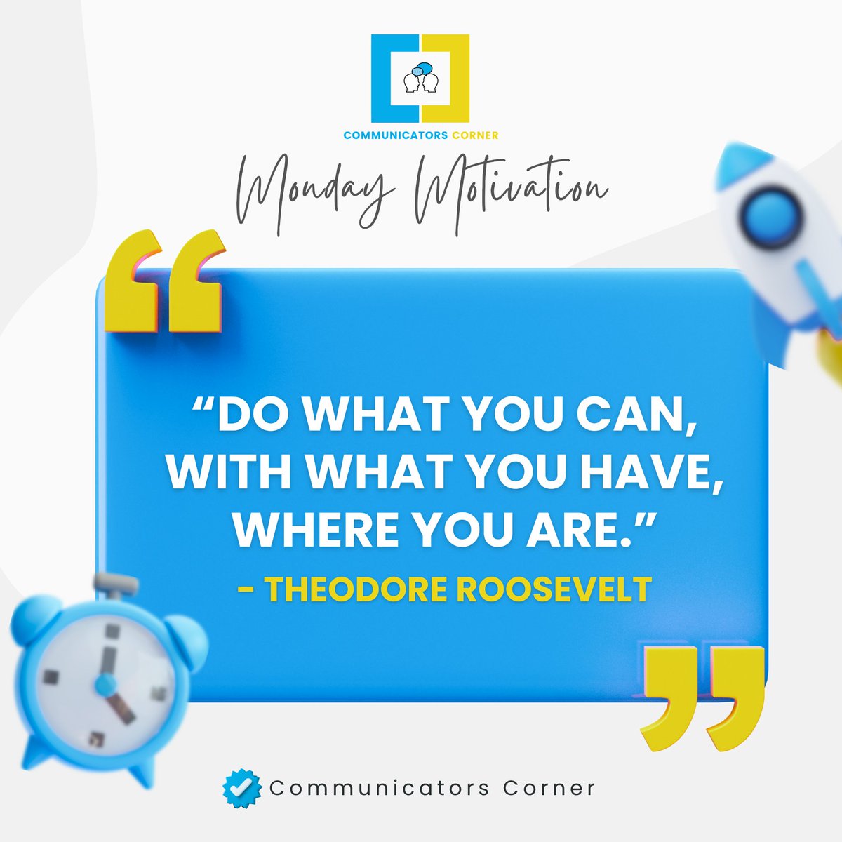 Communicators_C's tweet photo. Start with what you have. 💡

Start from where you are. 📍

Build what you want. 🛠️🏗️

Affirmation: I have everything I need within me to build and succeed. 💪✨

#MondayMotivation 
#Resourceful #GrowthMindset 
#CommunicatorsCorner https://t.co/D5xIidsrmd