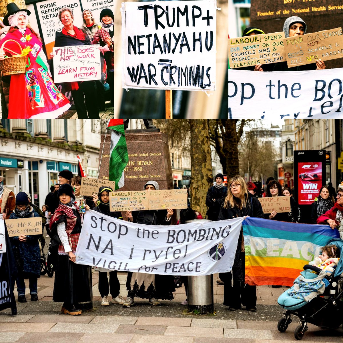 Cardiff Stop the War tweet media