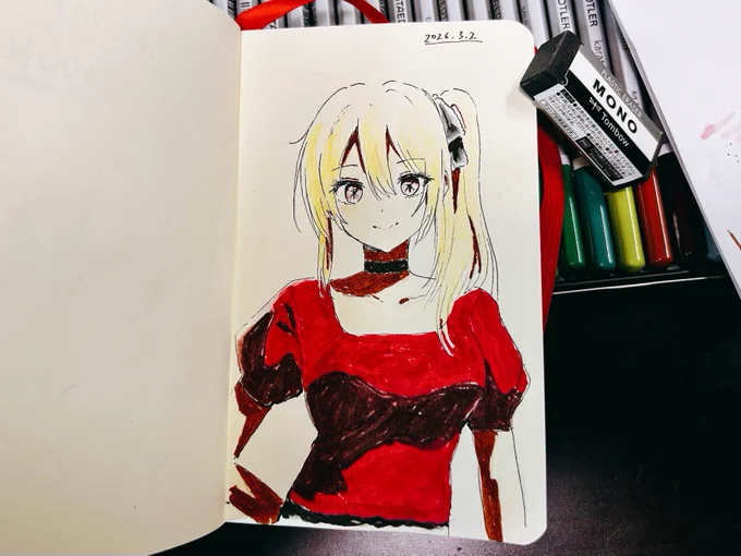 最近密かに描いてるアナログ落書き