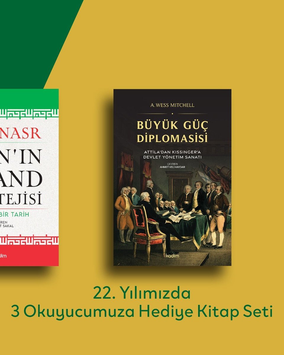 KadimYayin's tweet photo. Kadim Yayınları’ndan 22. yılımızda düşünmeye ve tartışmaya devam eden 3 takipçimize, Uluslararası İlişkiler ve Diplomasi kitaplığımızdan 3 kitaplık özel bir set hediye ediyoruz.

Katılmak için:
✅ Bizi takip edin
✅ Yorumlarda 3 arkadaşınızı etiketleyin
✅ Gönderiyi beğenin
🔄 RT’leyin ve kaydedin

✨ Kazanan okuyucularımız 10 Mart 2026 tarihinde açıklanacaktır.