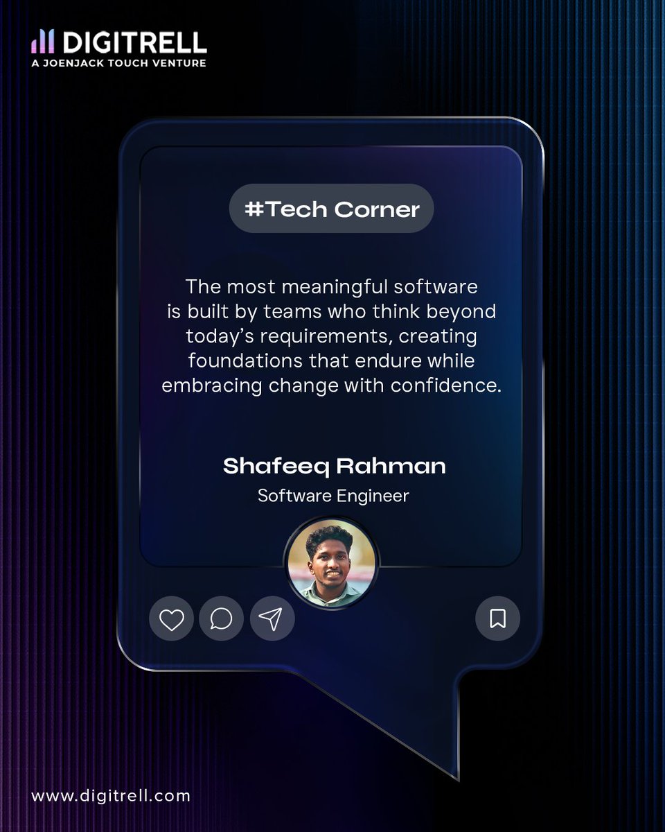 digitrell24's tweet photo. Software should not expire with trends. It should grow with your business and adapt as needs shift.

It highlights the value of clear planning and careful execution in building technology that lasts.

#TechCorner #ProductEngineering #DigitalStrategy #BuildToScale https://t.co/X3qr9jlpxz