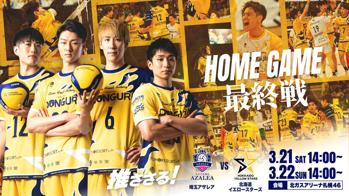 北海道イエロースターズ【公式】 (@yellowstars_vb) / Posts / X