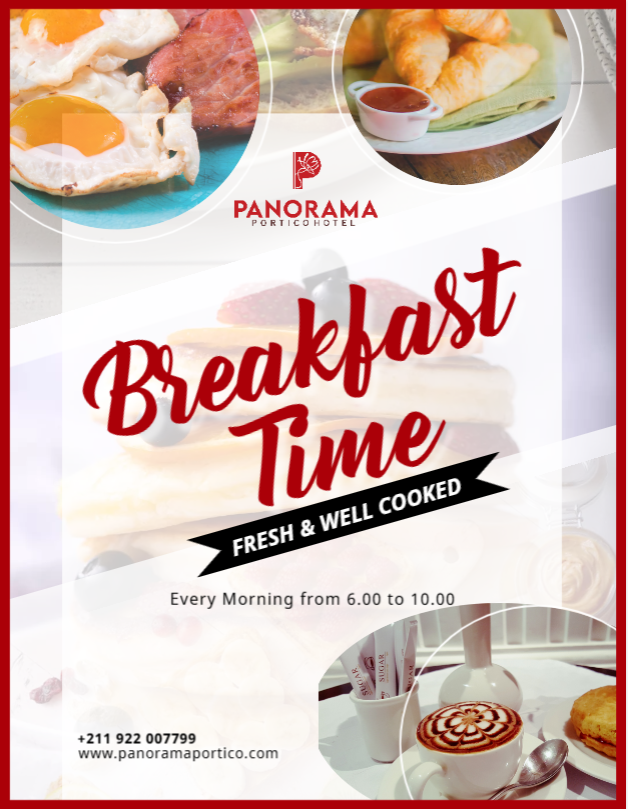 PANORAMA_JUBA's tweet image. Excellence in every detail 🍽️✨

At Panorama Portico Hotel, even a simple breakfast is transformed into a refined experience — where fresh flavors meet warm hospitality, and every detail is served with care.
#PPH #HospitalityExcellence #BreakfastInStyle #JubaHospitality