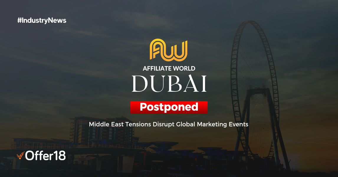 As an update, Affiliate World Global: Dubai Edition 2026 has been postponed, with further details to be shared by the organizers.

Industry collaboration continues across regions and digital platforms.

#AffiliateMarketing #DigitalAdvertising #IndustryUpdate #PerformanceMarketing