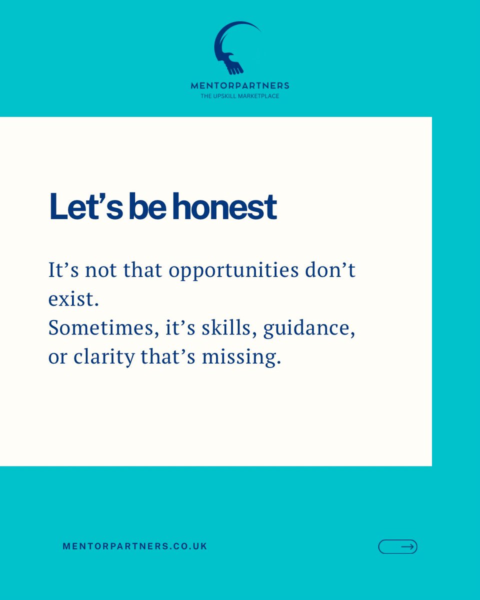 MentorPartners's tweet photo. Staying where you are is a choice.”

It’s easy to blame the job market, the economy, or luck.
But sometimes, the real shift starts with learning a new skill, asking for guidance, or simply deciding to try.

#MentorPartners #ProfessionalDevelopment #CareerTips #SkillBuilding https://t.co/KX8GMT8m0K