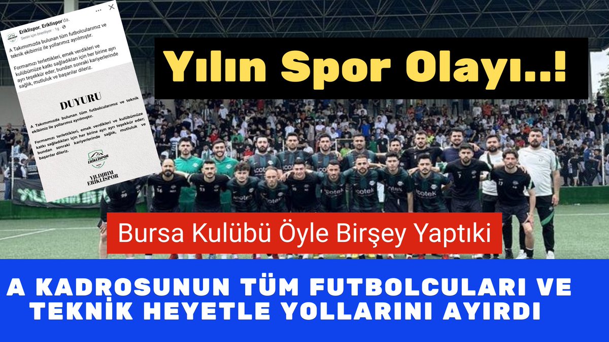 sinanunuak's tweet photo. Bursa Süper Amatör Kulübü Tüm Futbolcu ve Teknik Heyetin Görevine Son Verdi https://t.co/OMm0XrDXYW #Spor https://t.co/3CFynQxnFk