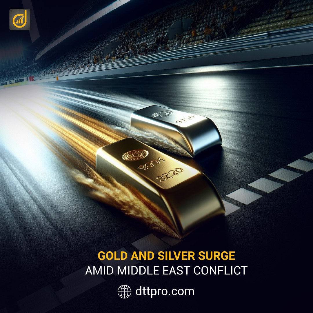 dttpro_en's tweet photo. Gold rose for a fourth day, as conflict in the Middle East rattled markets and drove investors to safer assets. Bullion climbed as much as 2.2% to top $5,390 an ounce in early trading. Meanwhile, silver prices jumped above $95/oz, reaching a peak of $96.22, marking a new high since February this year. 

At the time of writing, spot gold was trading at $5,350 and silver at $93.64.