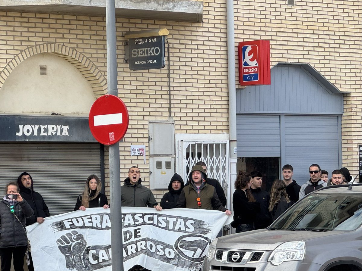 Antifaxismoa's tweet image. #Nafarroa en #Caparroso respuesta antifascista 

Caparroso Antifaxista ✊🏴📢