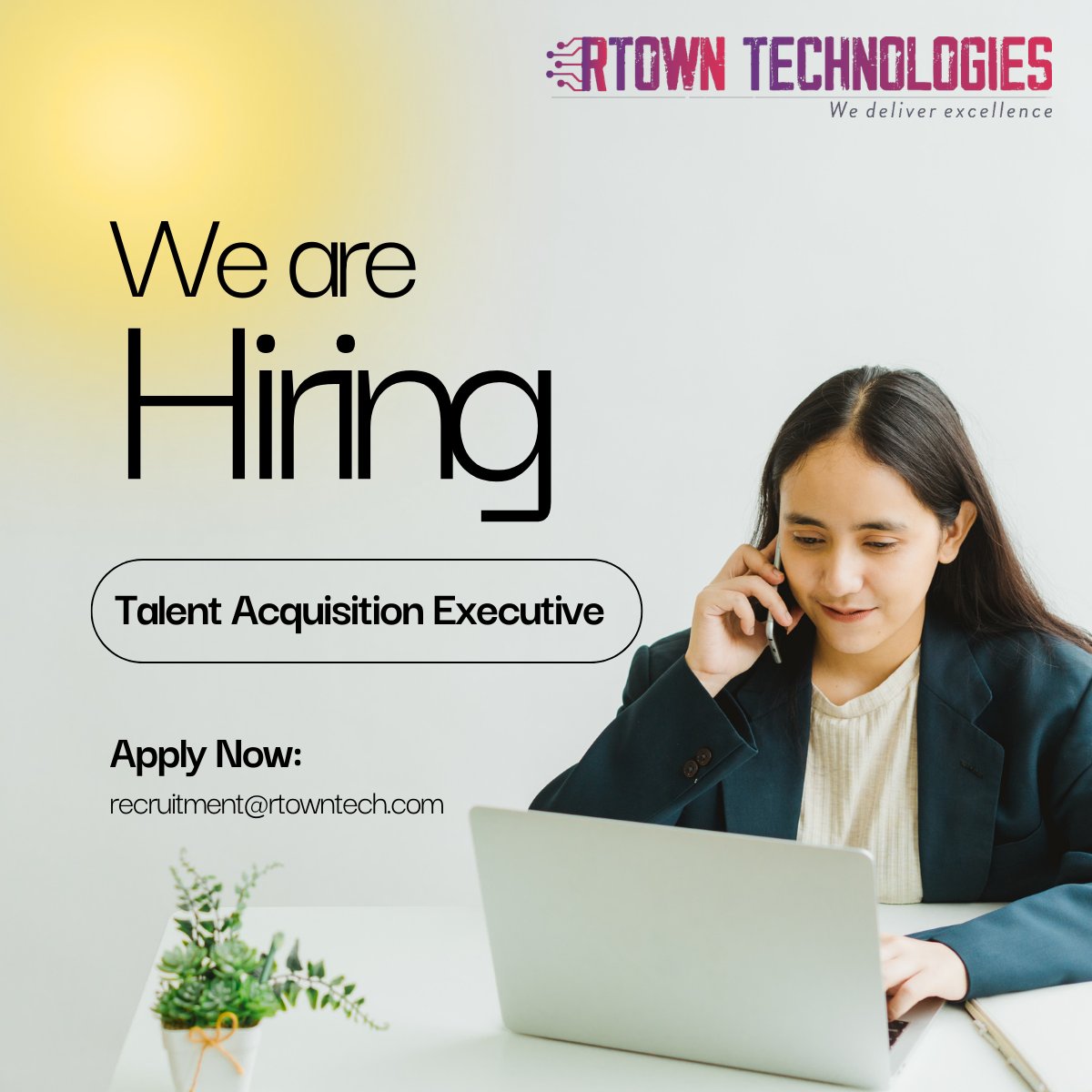 crontle7's tweet photo. 🚀 RTown Technologies is Hiring | Talent Acquisition Executive
We are looking for an experienced Talent Acquisition professional to join our growing HR team! If you excel in sourcing, screening, and managing end-to-end recruitment, this role is for you 💼✨ https://t.co/TyfynAqEKk