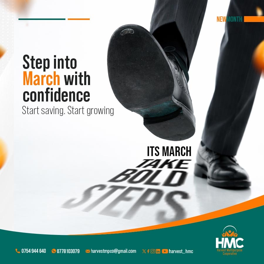 harvest_hmc's tweet photo. It’s March, let’s move forward together💚
#NewMonth #MarchWithConfidence #FinancialGrowth #HMC #BoldSteps https://t.co/TnHwYrzli5