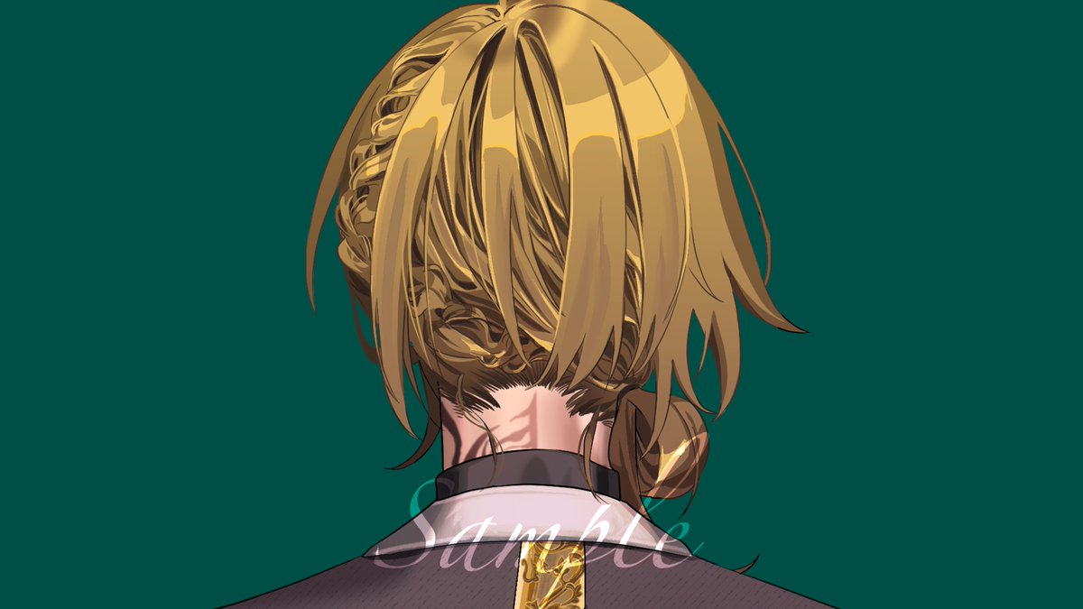 #にじそうさく11
もっていく予定のLucaのアクスタイラストです♩
両面仕様の18cmです🙏（後頭部いい感じに描けた）