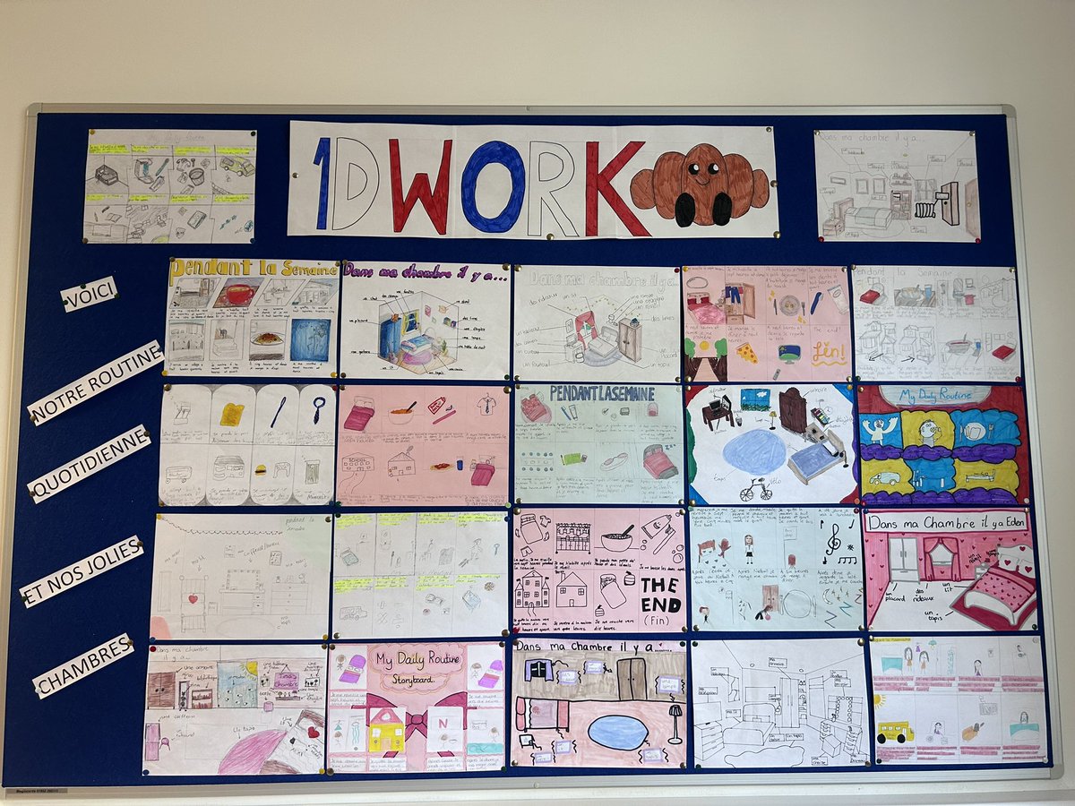 DAmodlang's tweet photo. S1s learned about the daily routine and the house. Look at their beautiful work 🤩 https://t.co/92Z15VHTFv