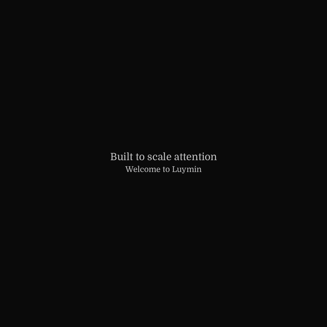 Luymin_app's tweet photo. Attention is the most valuable asset on the internet

We’re building systems to capture it

This isn’t a page built on personality

It’s infrastructure for growth

Welcome to Luymin https://t.co/FbJ6yUPCOm