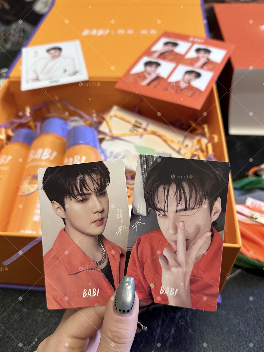 SEHUNxBABI limited box set 🎁🧡 ✨ polaroid, 4-cut photo