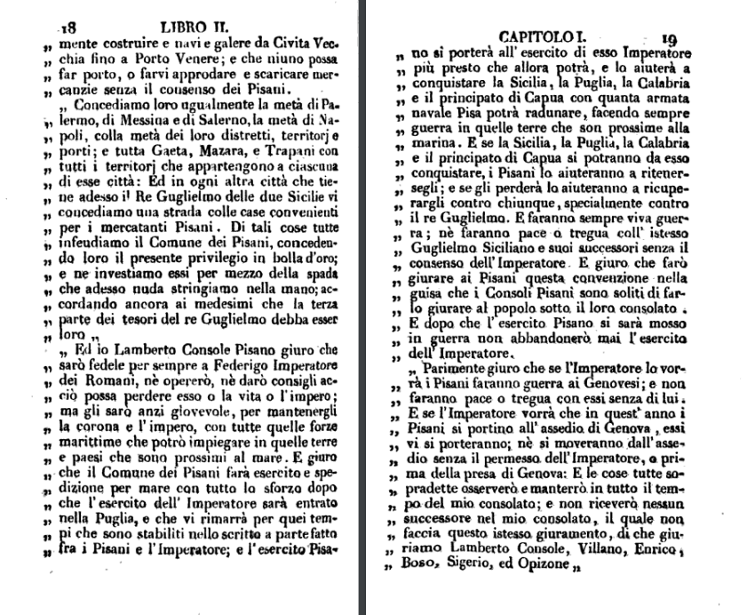 verrutum's tweet photo. Da leggere da pagina 16 fino alle pagina 21(area virgolettata). Si parla di una concessione imperiale da parte del Barbarossa alla città di Pisa. https://t.co/J3R1azFOSW