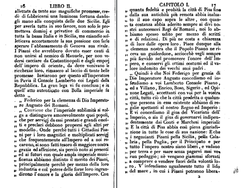 verrutum's tweet photo. Da leggere da pagina 16 fino alle pagina 21(area virgolettata). Si parla di una concessione imperiale da parte del Barbarossa alla città di Pisa. https://t.co/J3R1azFOSW