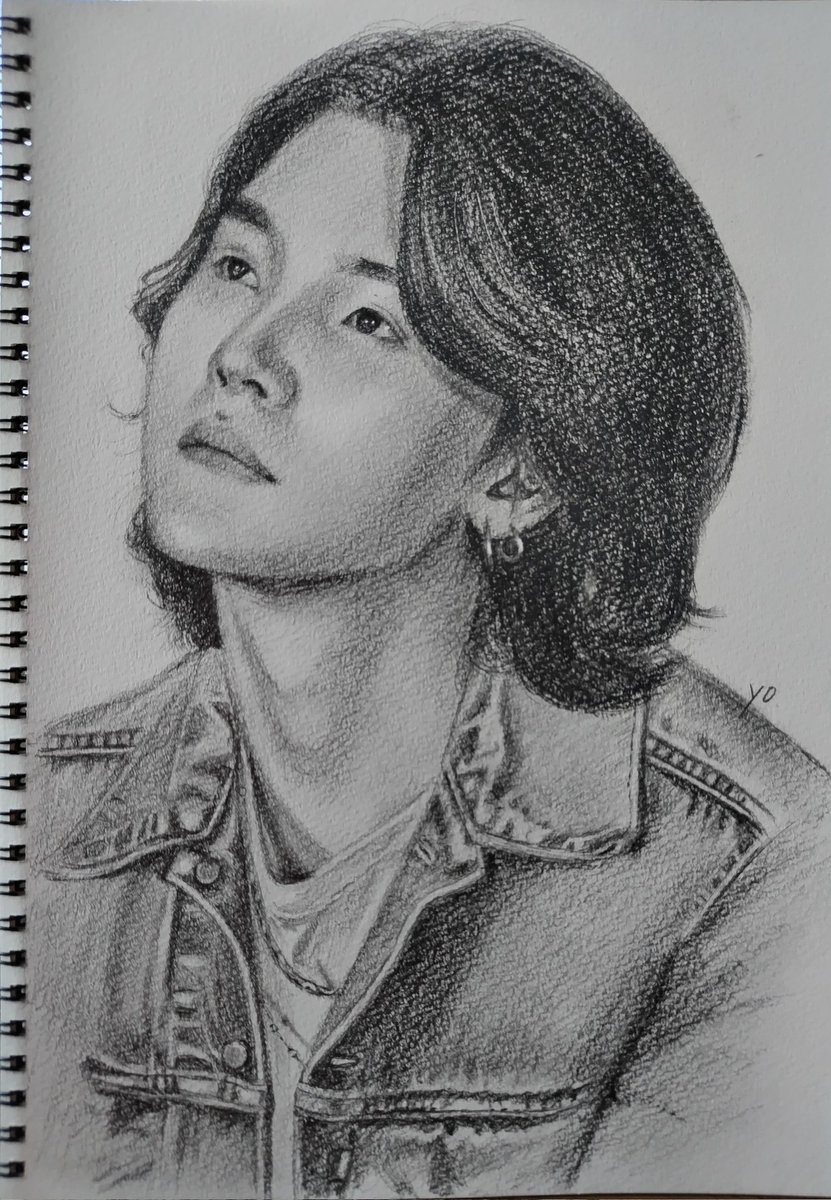 btsfanart #bts #suga #pencildrawing もう少しでユンギさんの誕生日🐱💜