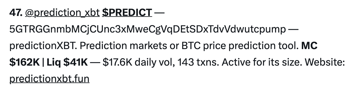 Great to see Predict featured among some great builders for the <a href="/Pumpfun/">Pump.fun</a> Build in Public Hackathon