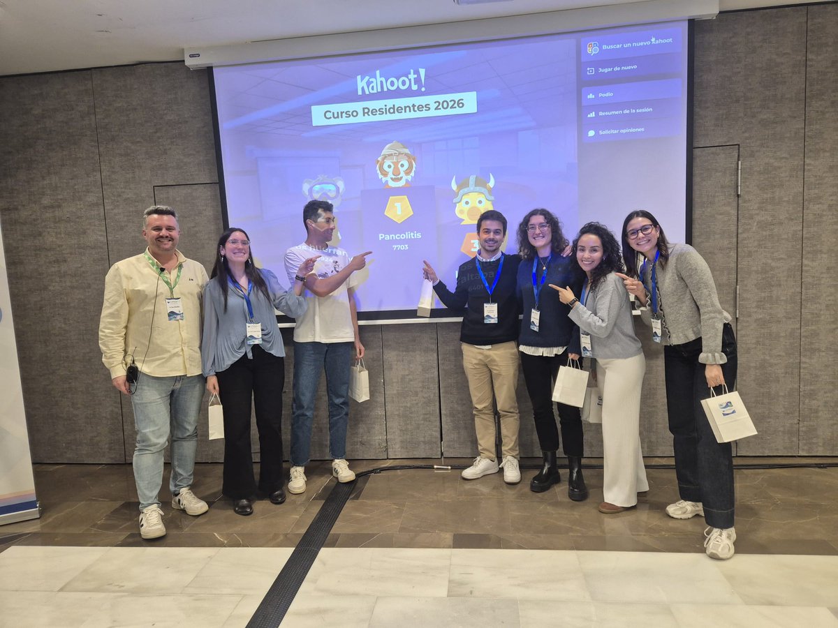 geteccu's tweet photo. Y aquí los tres grupos de alumnos ganadores del Kahoot. ¡Enhorabuena! 🏆

Nos vemos este finde en el 67 Curso ➡️ programa aquí: https://t.co/kblrhYsfRq https://t.co/rsFGLV98l7