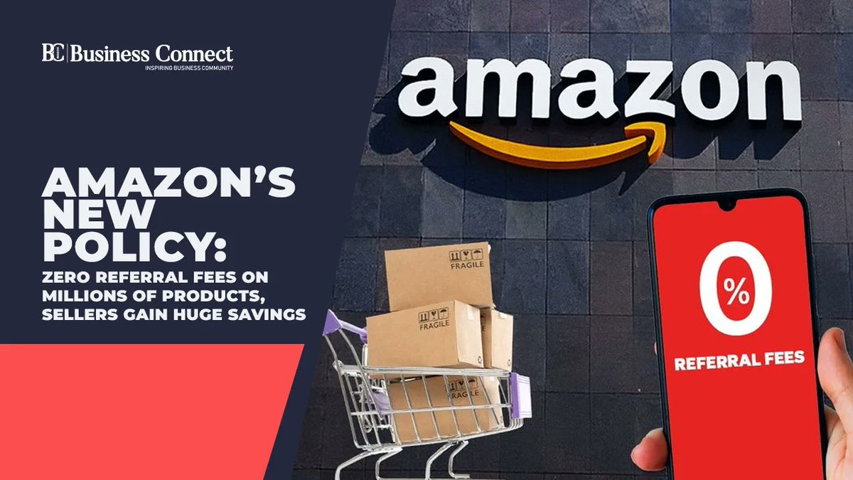 BusinessConne16's tweet image. Amazon waives referral fees on over 12.5 crore products, helping sellers save up to 70% in fees and boosting e-commerce growth in India.

Read More:
businessconnectindia.in/amazon-zero-fe…

#amazonindia #amazonsellers #zeroreferralfees #amazonbusiness #ecommercenews