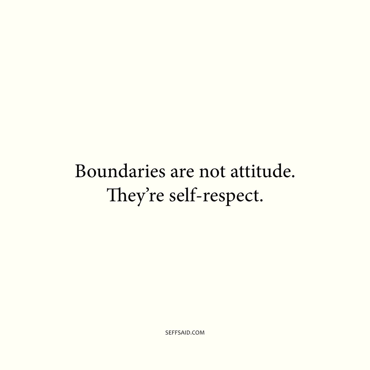 SeffSaid's tweet photo. Respect yourself. https://t.co/1k0y9zACST