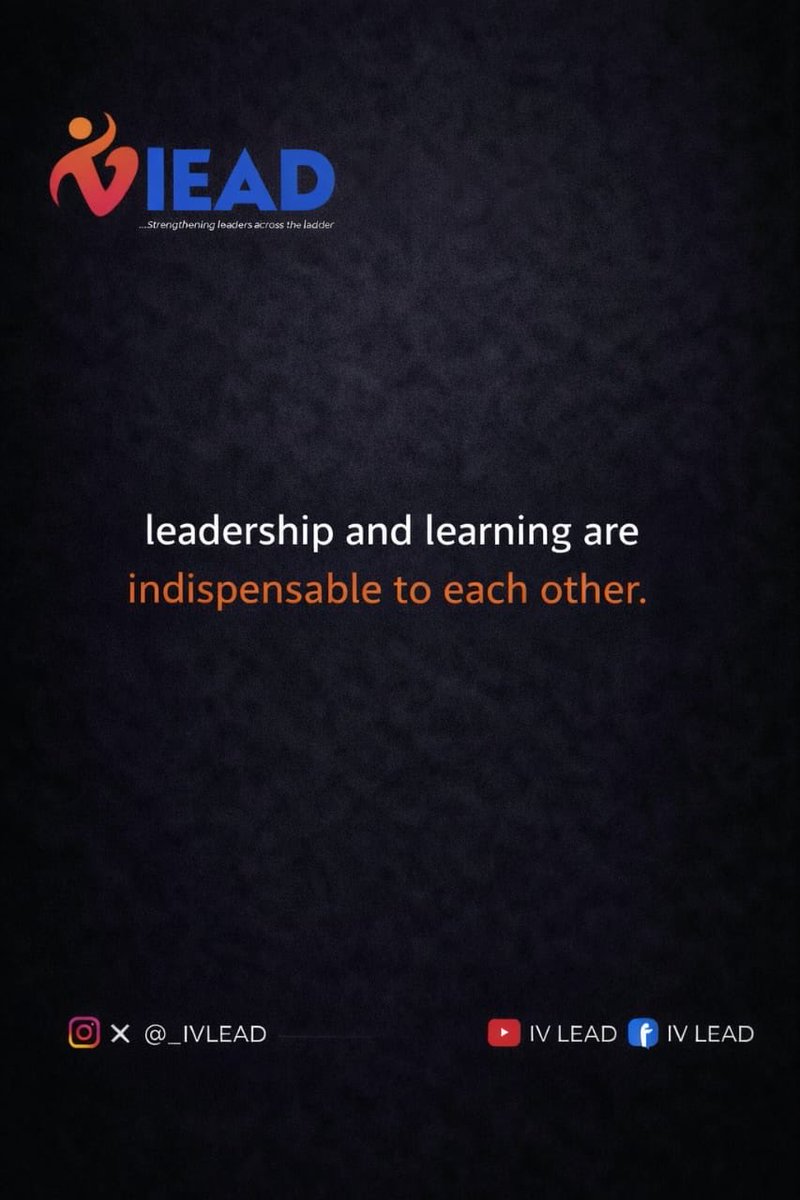 _IVLead's tweet photo. A true leader never stops being a student. Growth is the real power.

Good morning and have a productive week.❤️✨ https://t.co/oBBqMFAhpu