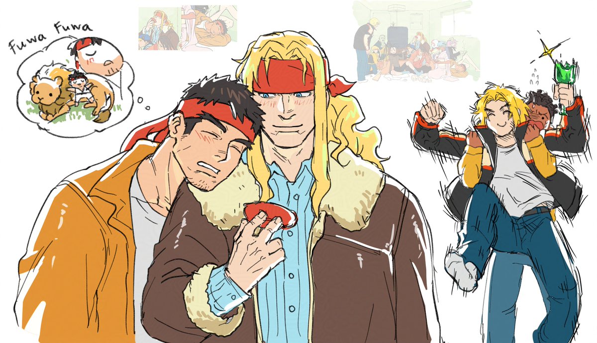cez_ij's tweet photo. based on offical art again but more gay 🦁🐉/👊🐉
#StreetFighter #StreetFighter3 #thirdstrike
#alexryu #kenryu https://t.co/yzAHmTcJt7