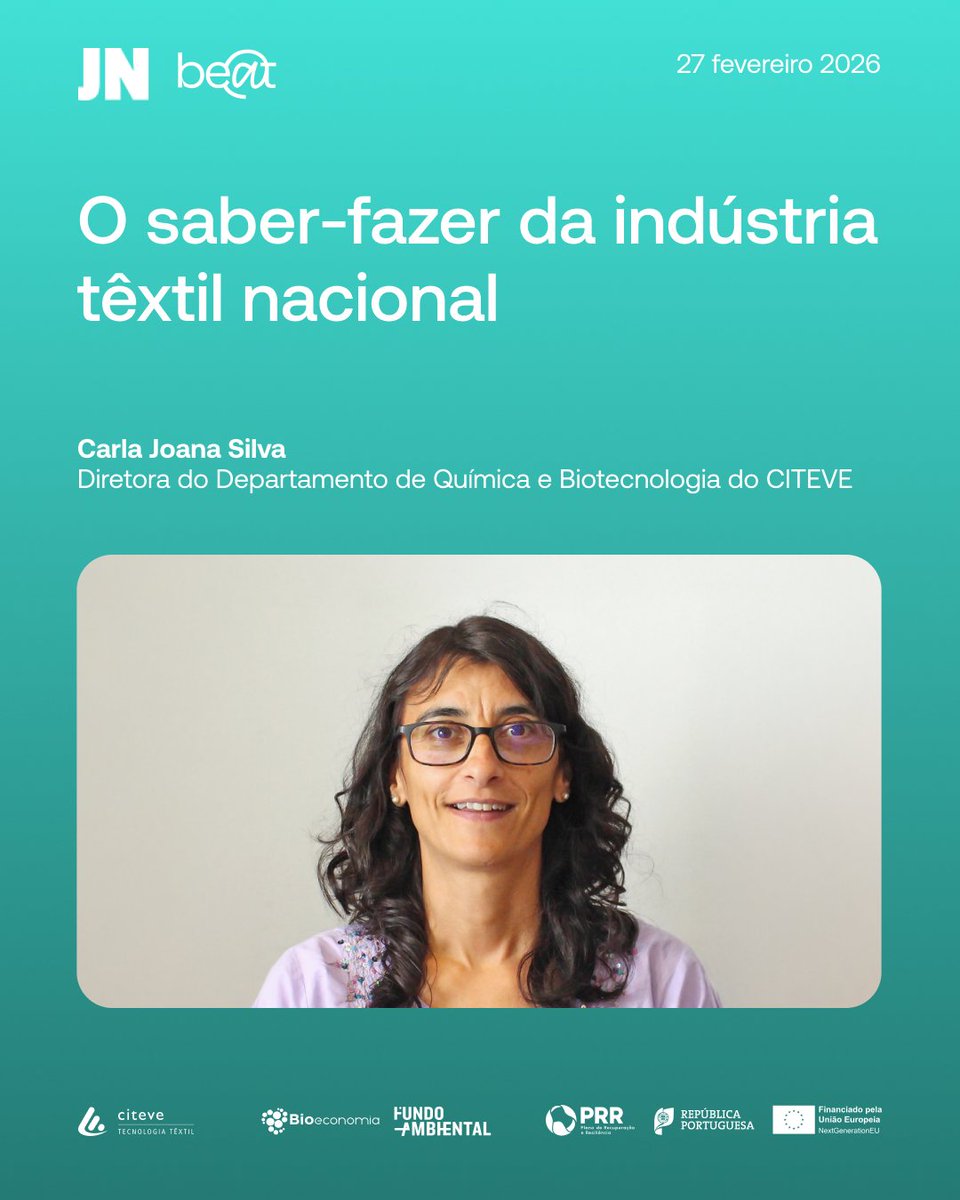 Beat_textiles's tweet photo. 🌿 Carla Silva reflete sobre a transformação profunda da indústria têxtil e do vestuário, marcada pela descarbonização, rastreabilidade, digitalização e integração de inteligência artificial.
 
🔗 https://t.co/gLTV1p9dAb
 
#RecuperaçãoEmAção #ConstruirOFuturo https://t.co/R5w8VpvjFk