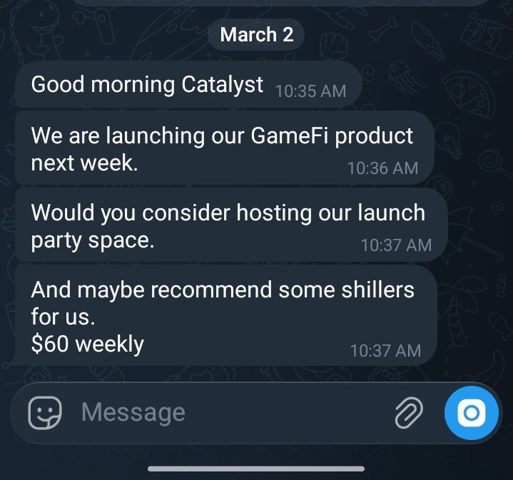 charles_of_web3's tweet photo. Shillers are needed for a $60 weekly gig.

Would be selecting in 10hrs

Follow @charles_of_web3 and @0xfeedam 
Comment "interested"
