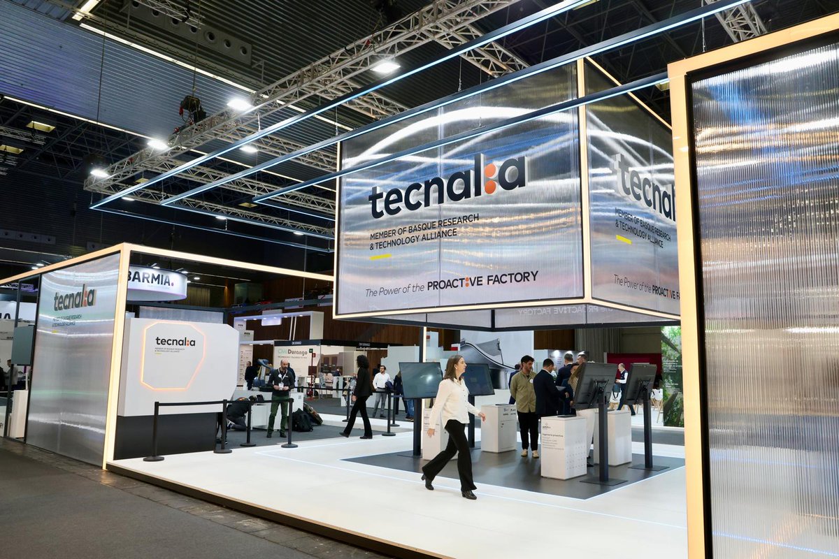 tecnalia's tweet photo. 📢 Hoy presentamos oficialmente The #ProactiveFactory,  la visión de TECNALIA para una industria que no solo produce: anticipa,  razona y colabora. 
 
Y este año, la fábrica PIENSA, HABLA Y ACTÚA.
❗ Pabellón 1 – Stand E-10 
¡VISÍTANOS!
@BEC_BIEMH
👇👇
 
#Biemh2026 https://t.co/9piaT5KhFP