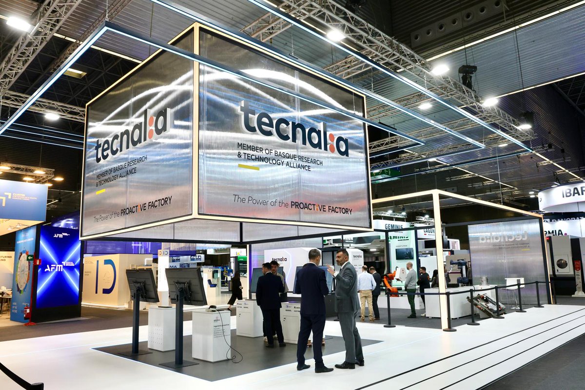 tecnalia's tweet photo. 📢 Hoy presentamos oficialmente The #ProactiveFactory,  la visión de TECNALIA para una industria que no solo produce: anticipa,  razona y colabora. 
 
Y este año, la fábrica PIENSA, HABLA Y ACTÚA.
❗ Pabellón 1 – Stand E-10 
¡VISÍTANOS!
@BEC_BIEMH
👇👇
 
#Biemh2026 https://t.co/9piaT5KhFP