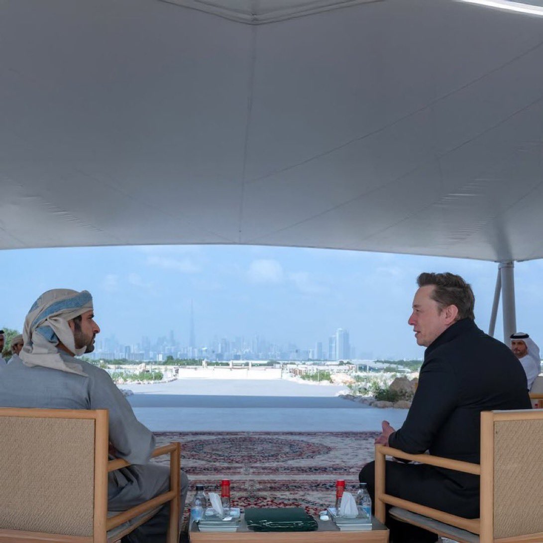 ParodyELONMuskh's tweet photo. "No country is perfect, but Dubai and UAE broadly are objectively safer and better run than many areas of Europe."

一 Elon Musk https://t.co/fyR9zle8nN