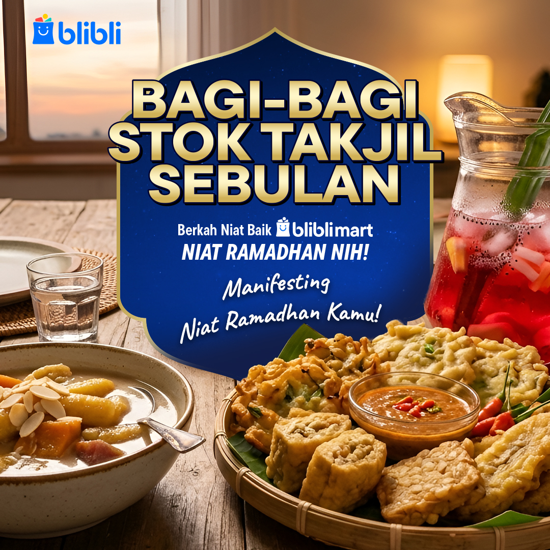 mau CAMILAN &amp; MINUMAN gratis senilai Rp500,000,- utk 2 org beruntung?!☕️ berkah niat baik BlibliMart nih!  

caranya:   
• Quote Tweet ini dengan Manifesting Niat Ramadhan kamu! 
• FOLLOW <a href="/bliblidotcom/">Blibli</a>
+ RT, LIKE dan SAVE tweet ini   
• Pemenang acak!      

Good luck📷