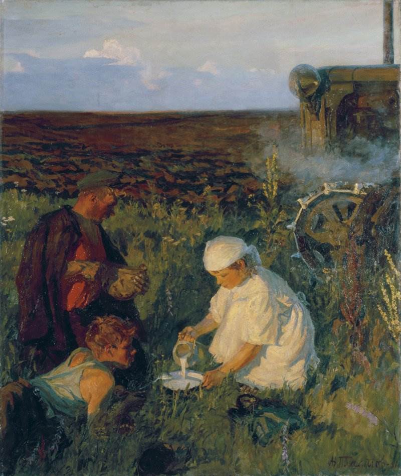 Аркадий Пластов (1893 - 1972) - русский живописец, народный художник СССР, академик  АХ СССР, лауреат Ленинской и Сталинской премий.