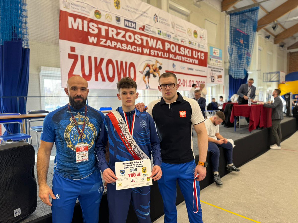 𝐌𝐢𝐬𝐭𝐫𝐳𝐨𝐬𝐭𝐰𝐚 𝐏𝐨𝐥𝐬𝐤𝐢 𝐔-𝟏𝟓
𝐙𝐚𝐩𝐚𝐬𝐲 𝐒𝐭𝐲𝐥 𝐊𝐥𝐚𝐬𝐲𝐜𝐳𝐧𝐲
𝐙̇𝐮𝐤𝐨𝐰𝐨 𝟎𝟏.𝟎𝟑.𝟐𝟎𝟐𝟔
KS Sobieski Poznań
II miejsce w klasyfikacji drużynowej 
Olaf Nowicki  
I miejsce
Kat 57 kg
Borys Żerański 
III miejsce
kat 62 Kg

<a href="/SPORT_GOV_PL/">Ministerstwo Sportu i Turystyki</a> 
<a href="/MG13/">MARK GUTIERREZ</a>