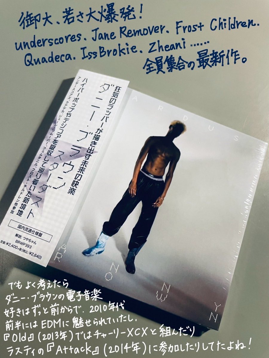 発売中のDanny Brown『Stardust』国内仕様盤に解説を寄せています