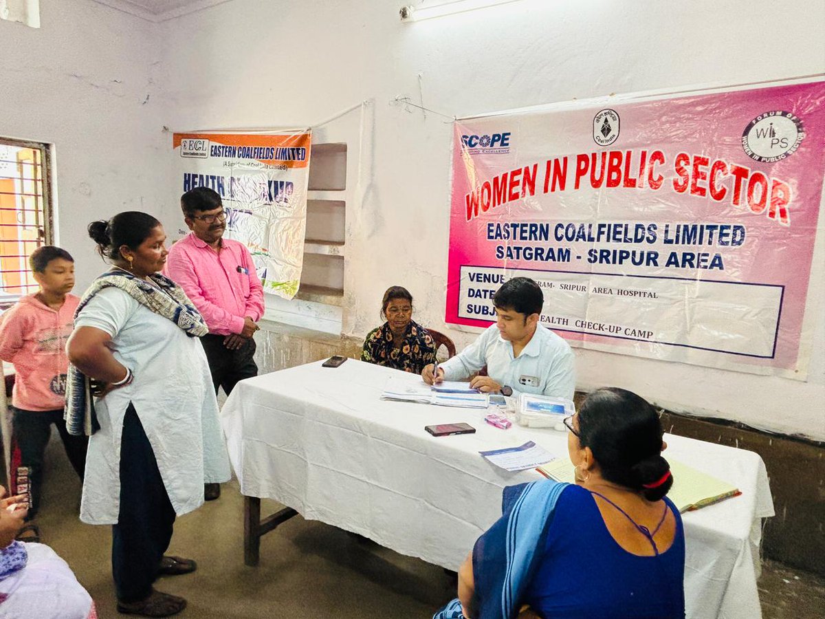 easterncoal's tweet image. The programme reflects ECL’s continued commitment to promoting preventive healthcare and community well-being.

#ECL #TeamECL #CoalIndia