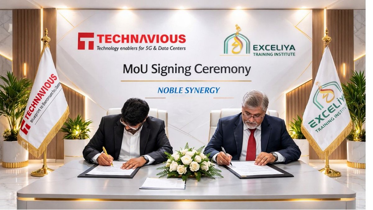 Exceliyasa's tweet photo. 🚀 Exceliya × Technavious

Strategic MoU signed to deliver internationally aligned Data Center certifications in KSA 🇸🇦

Supporting Vision 2030 &amp; the Kingdom’s digital future.

#Exceliya #Technavious #DataCenter #Vision2030 #KSA https://t.co/QcRKYnvyIU