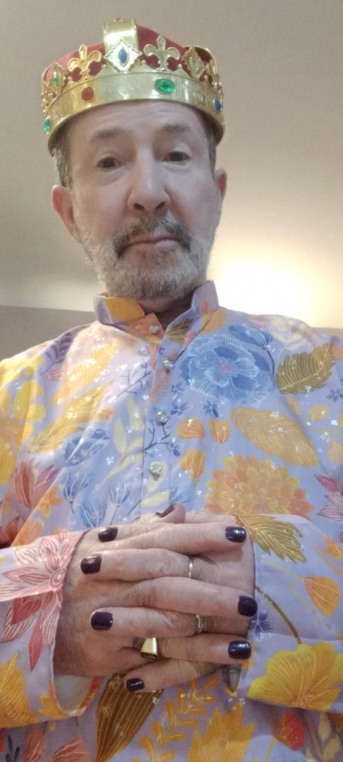 Purim is tomorrow and I'll be celebrating, as is traditional, in costume! 
Purim is the story of Queen Esther who risked her life to beg King Achashverosh - of Persia - to remove the wicked Haman, who plotted to annihilate the Jews.
No relevance to the world today of