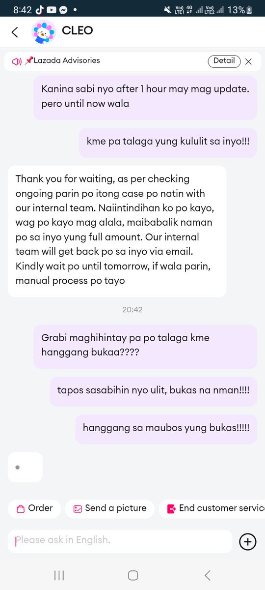 maelenacborres's tweet photo. Dear @LazadaID @LazadaPH Update po sa refund??? Sinve feb 27 pa ito!!! Pero wala pa rin update!!! pera namin yan pahirapan nyo pa mag bigay ng refund!!!! 1075198411290099 #Lazadascam https://t.co/hkDt5ndZPM