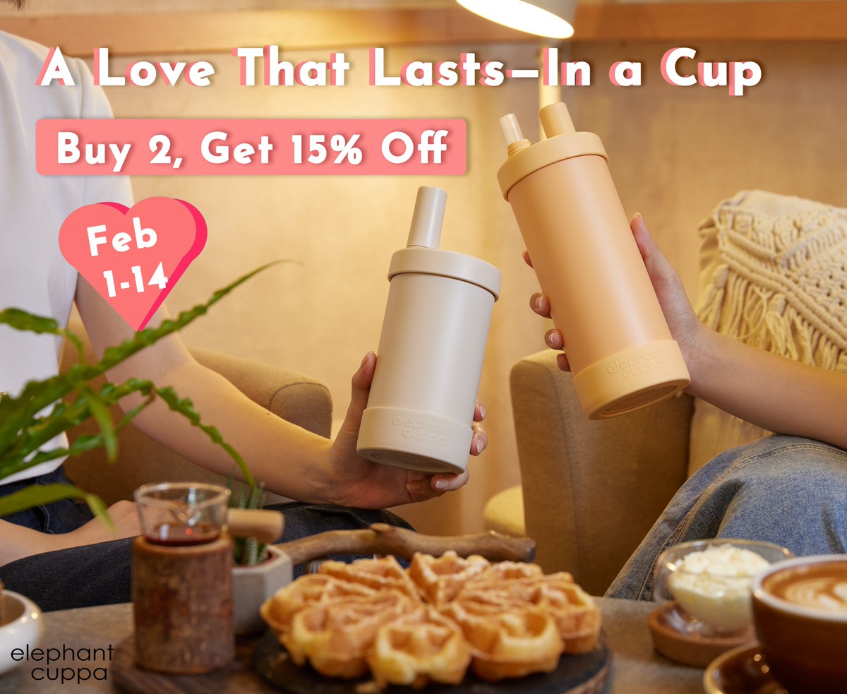 HelloEC_tw's tweet photo. ❤️This Valentine’s Day, Give Love That Lasts 📷
❤️Feb 1 – Feb 14
❤️Buy 2, Get 15% OFF
Shop now at the Elephant Cuppa Amazon Flagship Store and share a cup of love.
https://t.co/LrJaMIpHkp

#amazon #ElephantCuppa #ValentinesDayGift #SipWithLove #EcoFriendlyGift #CouplesStyle https://t.co/b9hGVC7Pa2
