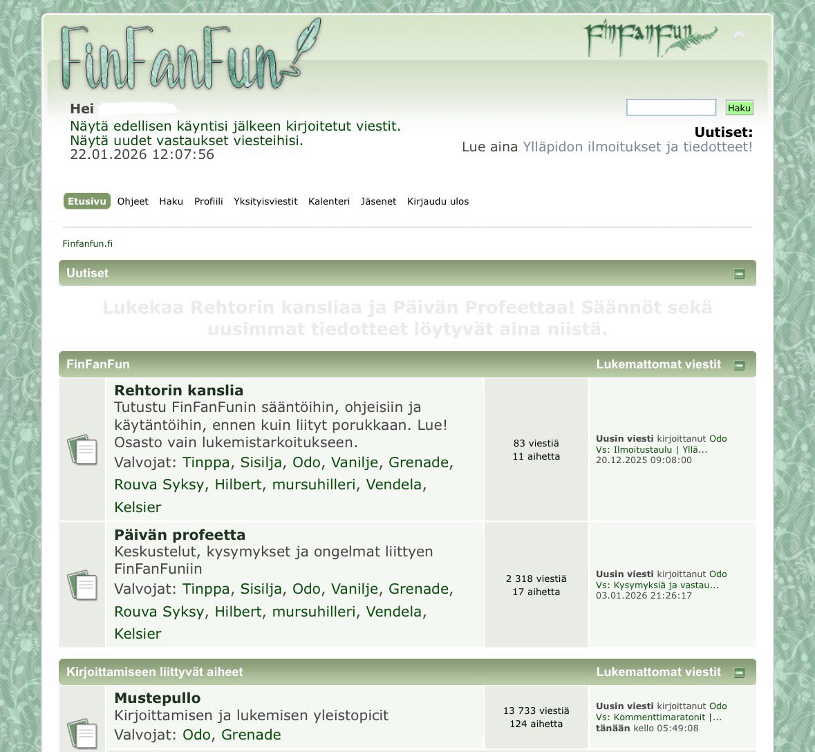 well i guess there’s no other choice but to return to the secret ancient texts (finfanfun) in the forgotten languages (finnish) for these trying times (ao3 still being down) …