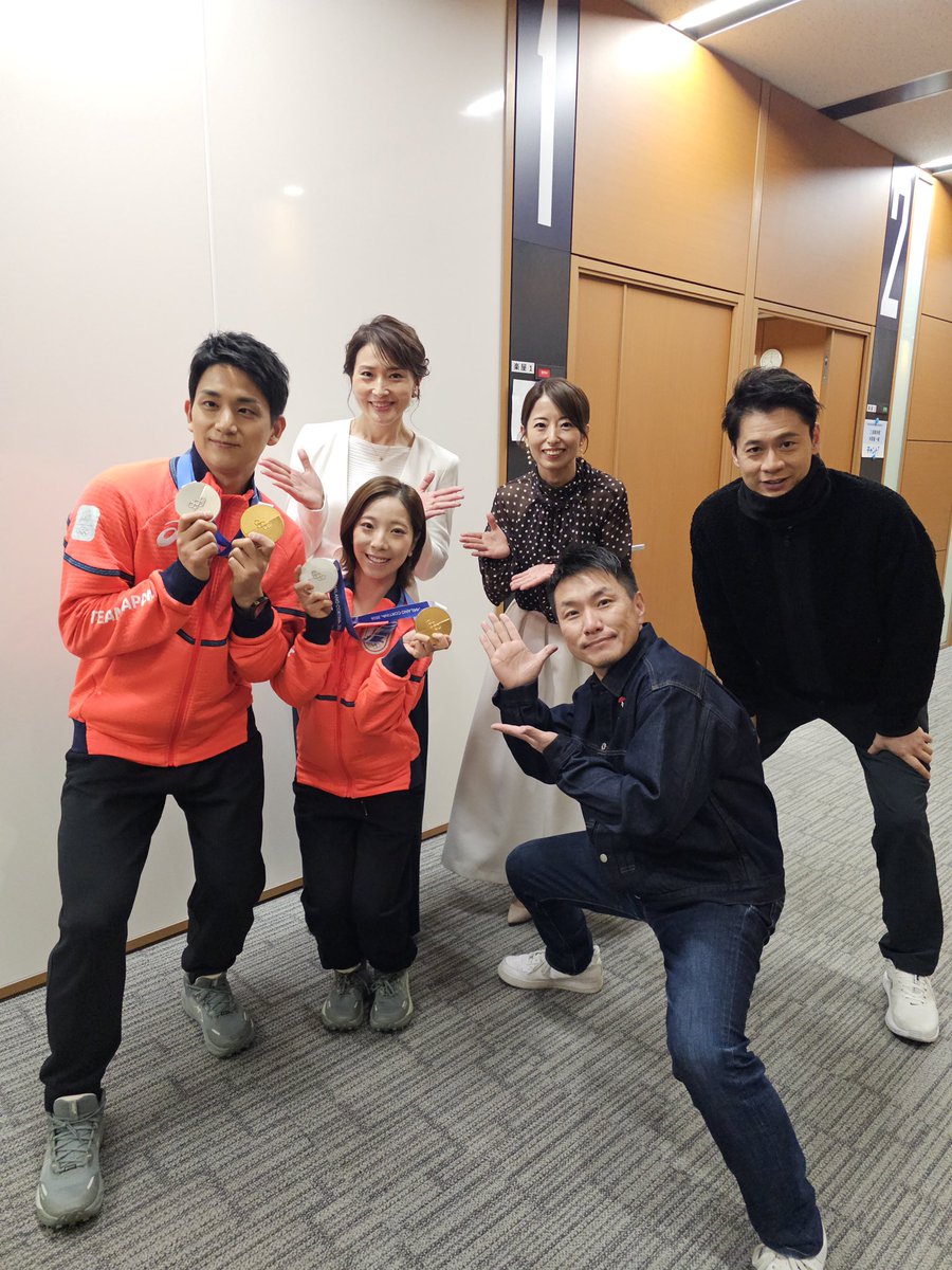 先週の #ニュースクラブ のウラ話でも少しお話ししましたが、#ゴゴスマ の次の番組にいらっしゃっていた #りくりゅう のお二人。震えました。おめでとうございますしか言葉が出てきませんでした。一生の宝です。