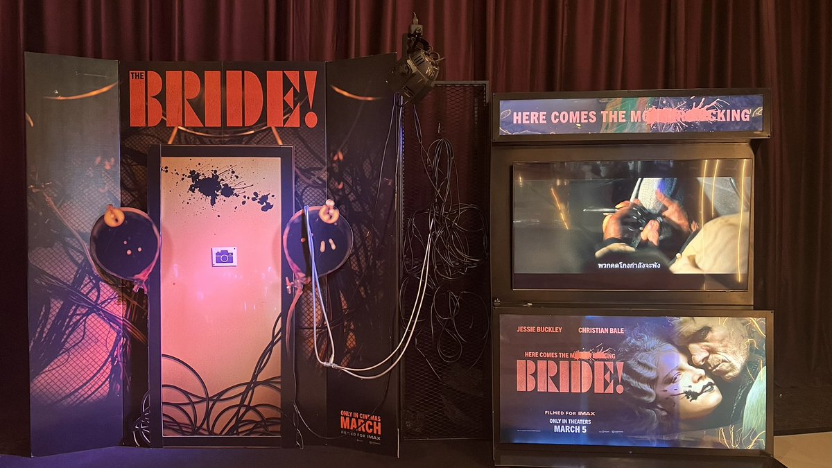 The Bride! - เจ้าสาว!  
เข้าฉาย 5 มีนาคม  ในโรงภาพยนตร์และในระบบ IMAX 

#TheBrideMovie! #เจ้าสาว! #FilmedForIMAX