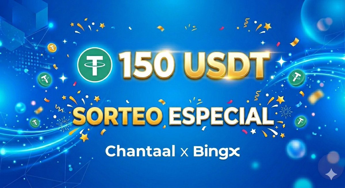 Sorteo de 150 USDT

3 ganadores (50 usdt cada uno)

Para participar solo debes dar repost a este tweet y seguirme.

Los ganadores se darán mañana