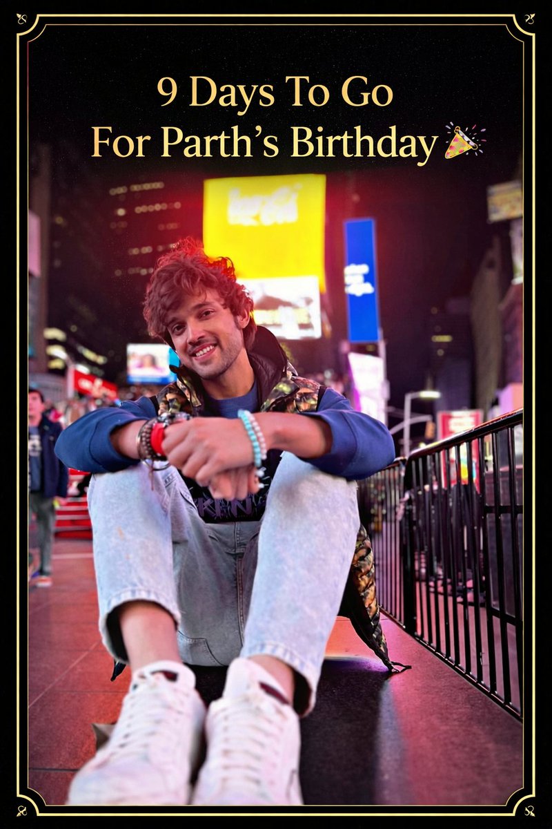 deepshikha3061's tweet photo. 9 DAYS To Go For Parth's Birthday π
#ParthSamthaan #HappyBirthdayParthSamthaan #HappyParthDay https://t.co/uj4EZtyEBV