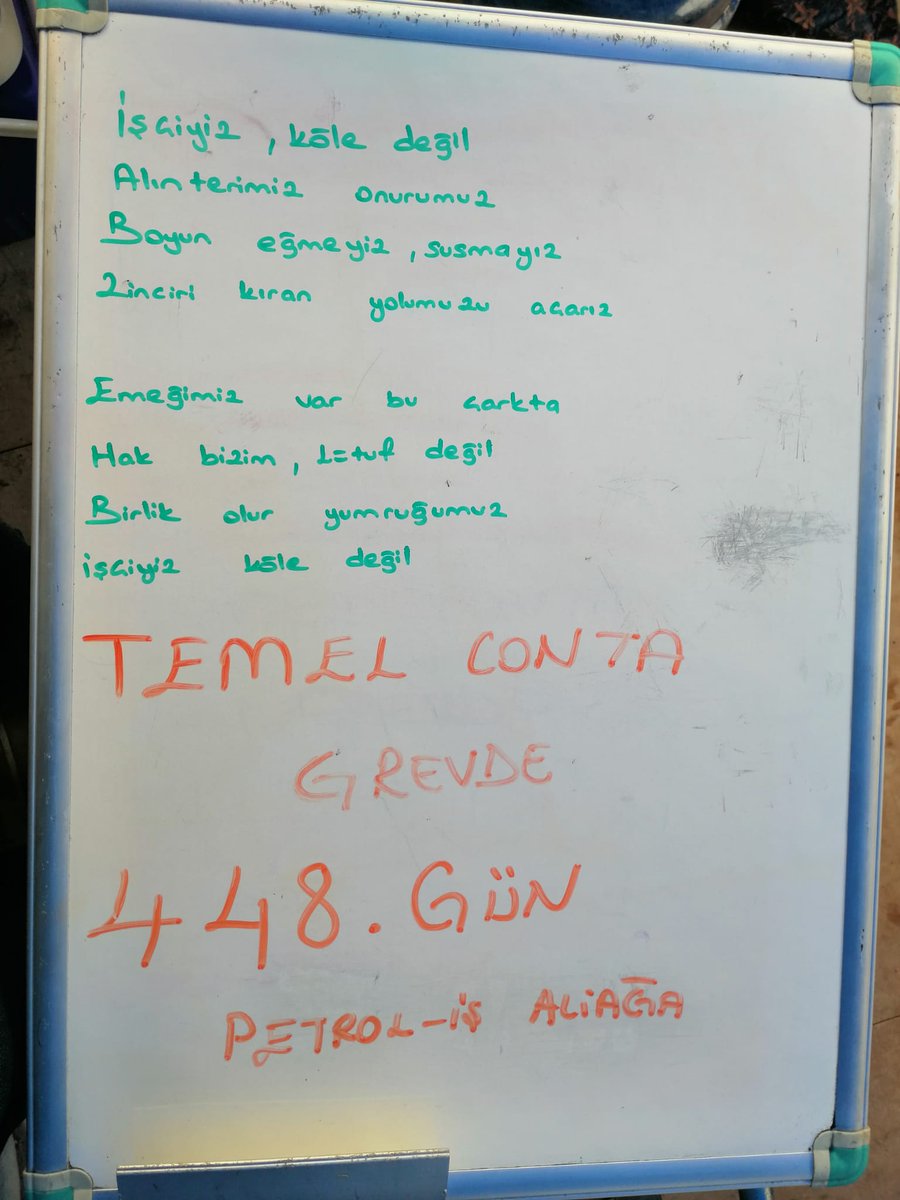 temelcontagrev's tweet photo. Temel Conta Grevi 448. Gün ✊
Yarın grev kırıcılığı davamız var. 448 gündür süren direnişte adalet için mahkemedeyiz.

📍 Bayraklı Adliyesi Ek Binası
🕘 09.48

Tüm emek dostlarını dayanışmaya çağırıyoruz🙏 https://t.co/XY01O2CzxK
