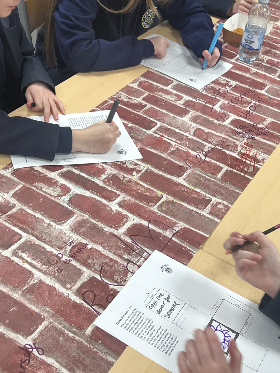 SacredHrtCrosby's tweet image. So far in Lent, our Chaplaincy group have been working on the ways that we can challenge ourselves during Lent. They have created Lenten Cubes that they will roll each day throughout Lent, and whatever challenge it lands on is their focus for that day. #lent #service #chaplaincy